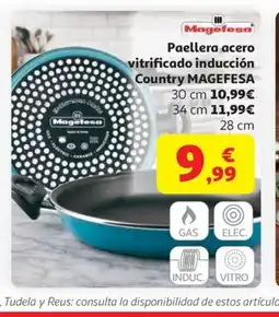 Alcampo MAGEFESA Paellera acero vitrificado inducción Country oferta