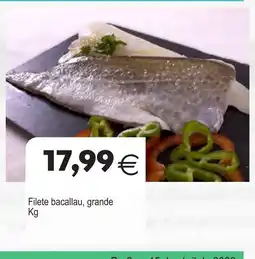 Plenus Supermercados Filete bacallau, grande oferta