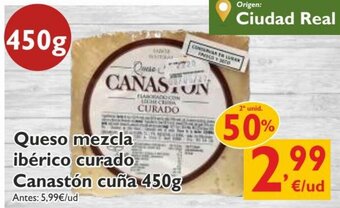 Supermercados La Despensa Queso Mezcla Ibérico Curado Canastón Cuña 450 g oferta