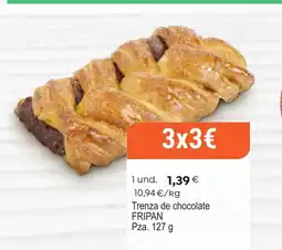 Plenus Supermercados FRIPAN Trenza de chocolate oferta