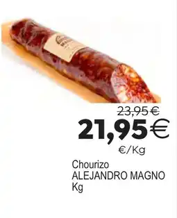 Plenus Supermercados ALEJANDRO MAGNO Chourizo oferta
