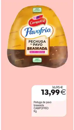 Plenus Supermercados CAMPOFRÍO Peituga de pavo braseada oferta