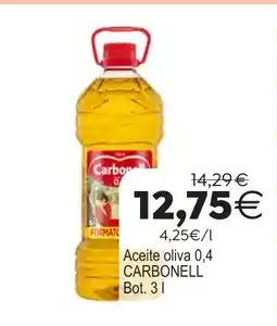 Plenus Supermercados CARBONELL Aceite oliva 0,4 oferta