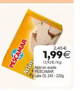 Plenus Supermercados PESCAMAR Atún en aceite oferta