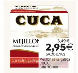 Plenus Supermercados CUCA Mexillón salsa galega oferta