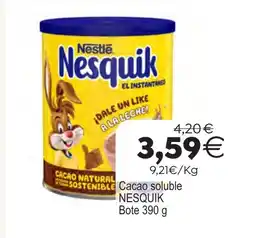 Plenus Supermercados NESQUIK Cacao soluble oferta