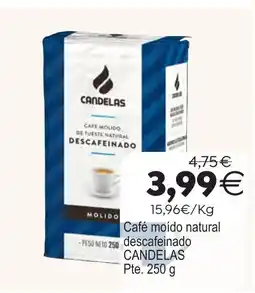 Plenus Supermercados CANDELAS Café moído natural descafeinado oferta