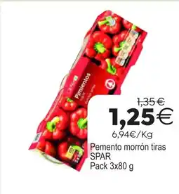 Plenus Supermercados SPAR Pemento morrón tiras oferta