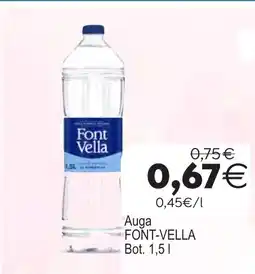 Plenus Supermercados FONT-VELLA Auga oferta