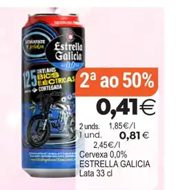 Plenus Supermercados ESTRELLA GALICIA Cervexa 0,0% oferta
