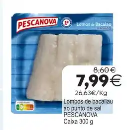 Plenus Supermercados PESCANOVA Lombos de bacallau ao punto de sal oferta
