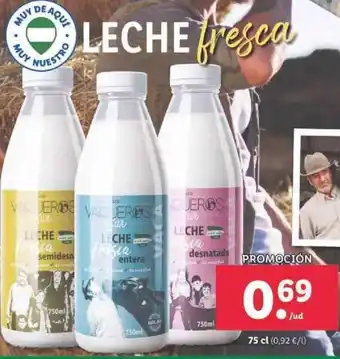 Lidl Leche Fresca 75 cl oferta