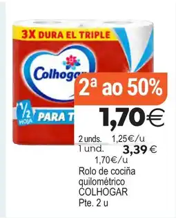 Plenus Supermercados COLHOGAR Rolo de cociña quilométrico oferta