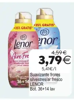 Plenus Supermercados LENOR Suavizante frores silvestres/ar fresco oferta