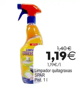 Plenus Supermercados SPAR Limpador quitagraxas oferta