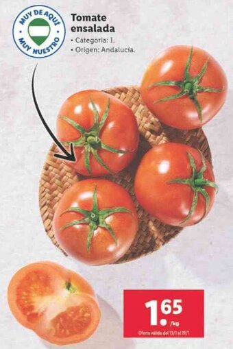 Lidl Tomate Ensalada oferta