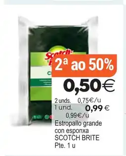 Plenus Supermercados SCOTCH BRITE Estropallo grande con esponxa oferta