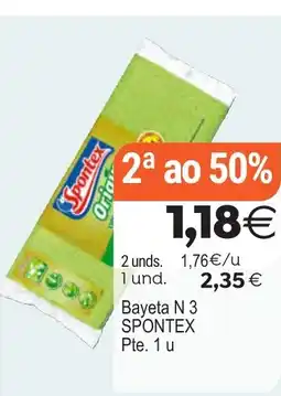 Plenus Supermercados SPONTEX Bayeta N 3 oferta