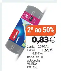 Plenus Supermercados VILEDA Bolsa lixo autopeche oferta