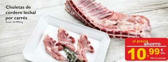 Cash Ecofamilia Chuletas de Cordero Lechal Por Carrés oferta