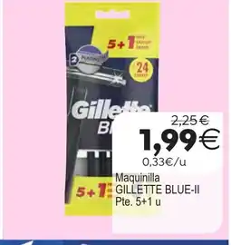 Plenus Supermercados GILLETTE BLUE-II Maquinilla oferta