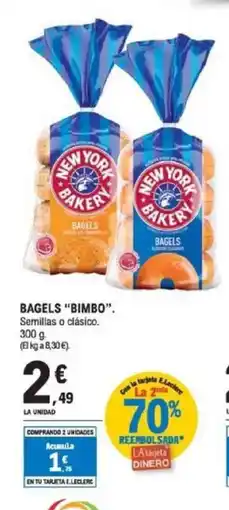 E.Leclerc BIMBO Bagels oferta