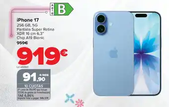 Carrefour iPhone 17 oferta