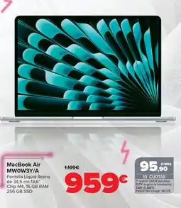 Carrefour MacBook Air MWOW3Y/A oferta