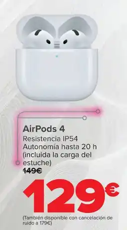 Carrefour AirPods 4 oferta