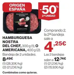 Supercor Hamburguesa nostra del chef americana oferta