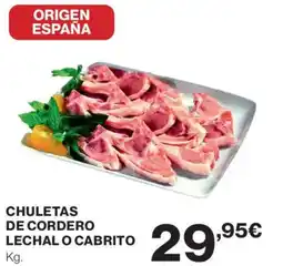 Supercor Chuletas de cordero lechal o cabrito oferta