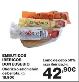 Supercor Embutidos ibéricos don eusebio oferta