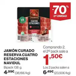 Supercor NAVIDUL Jamón curado reserva cuatro estaciones oferta