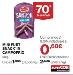 Supercor CAMPOFRÍO Mini fuet snack'in oferta