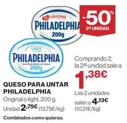 Supercor PHILADELPHIA Queso para untar oferta
