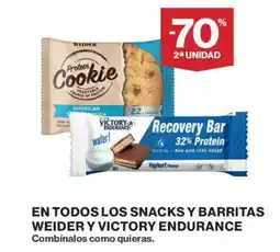 Supercor En todos los snacks y barritas weider y victory endurance oferta