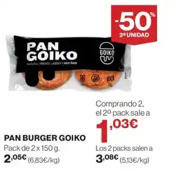 Supercor GOIKO Pan burger oferta