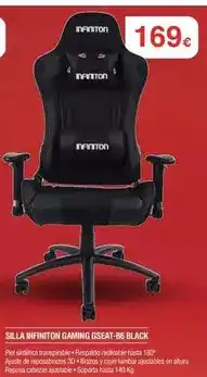 Milar Epson - silla infinition gaming gs6at+5b oferta