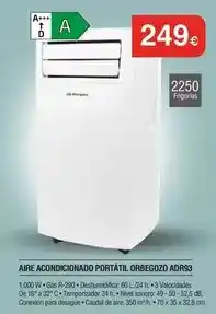 Milar Orbegozo - aire acondicionado portátil adr93 oferta