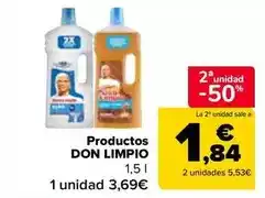 Carrefour Market Don limpio - productos oferta
