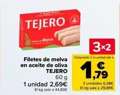 Carrefour Market Tejero - filetes de melva en aceite de oliva oferta