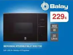 Milar Balay - microondas integrable 3cg5172n2 oferta