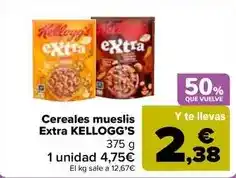 Carrefour Market Kellogg's - cereales mueslis extra oferta