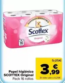 Carrefour Market Scottex - papel higiénico original oferta