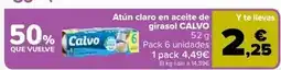 Carrefour Market Calvo - atun claro en aceite de girasol oferta