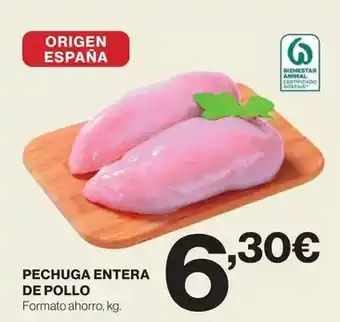 Origen - pechuga entera de pollo