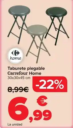 Carrefour Carrefour home - taburete plegable oferta