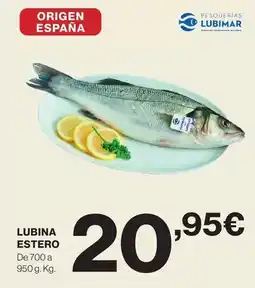 Hipercor Origen - lubina estero oferta