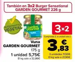 Carrefour Garden gourmet - vuna oferta