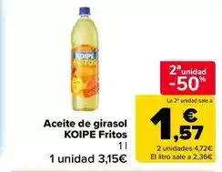 Carrefour Market Koipe - aceite de girasol fritos oferta